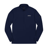 Adidas Quarter Zip Pullover With Embroidered Logos