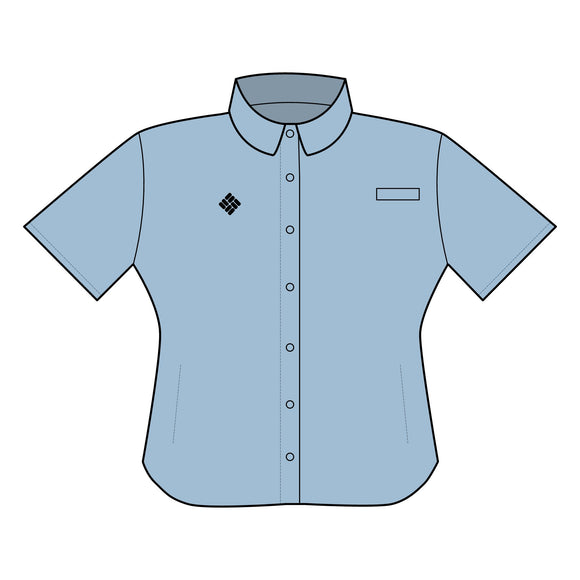 Columbia Women's PFG Tamiami II Short Sleeve Shirt - Embroidered Lightweight Fishing Button-Up