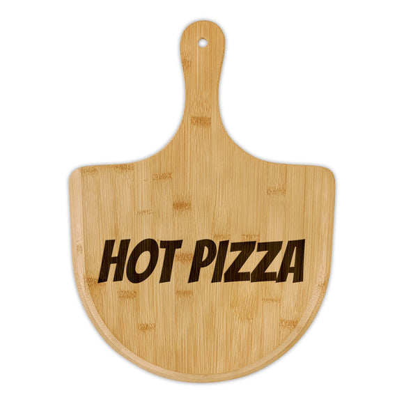 Engraved Bamboo Pizza Board - Perfect Gift for Pizza Lovers, Kitchen Decor, Housewarming, BBQ Parties, Unique Serving Tray