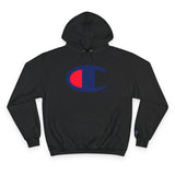 Champion Logo Hoodie — Classic Athletic Pullover Hooded Sweatshirt