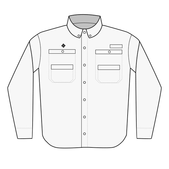 Columbia Embroidered Men's Fishing Shirt — Breathable PFG Tamiami II Long‑Sleeve