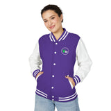 Violet St Retro Varsity Letterman Jacket