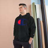 Champion Logo Hoodie — Classic Athletic Pullover Hooded Sweatshirt