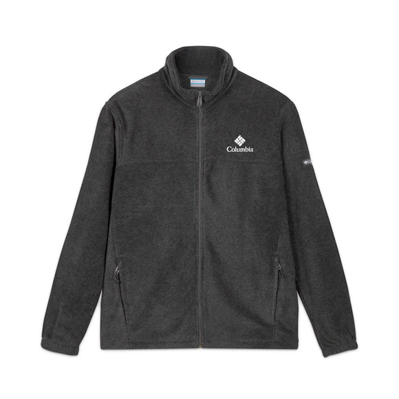 Columbia Embroidered Fleece Jacket – Classic Outdoor Zip-Up